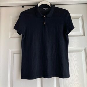 NEW Brooks Brothers Silk Cashmere Polo in Black Short Sleeve